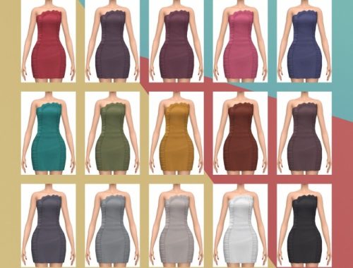 Late Night Ruffle Dress S3 Conversion at Busted Pixels