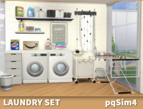 Laundry Set at pqSims4