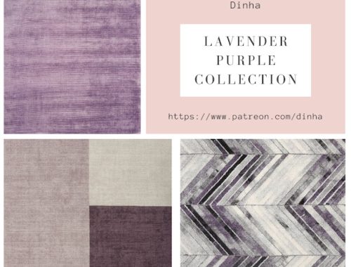 Lavender Purple Collection: Painting & Rug at Dinha Gamer