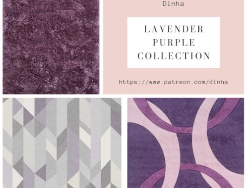 Lavender Purple Collection: Painting & Rug at Dinha Gamer