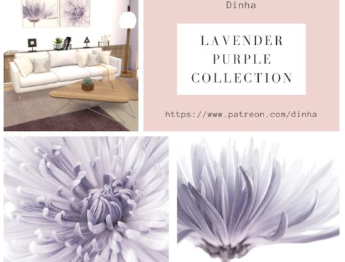 Lavender Purple Collection: Painting & Rug at Dinha Gamer