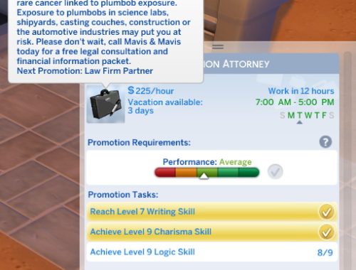 Law Career (Lite) by Ant103010 at Mod The Sims