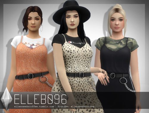 Layered Belt Dress (base game)