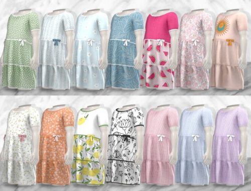 Layered Bow Dress #15 at TØMMERAAS
