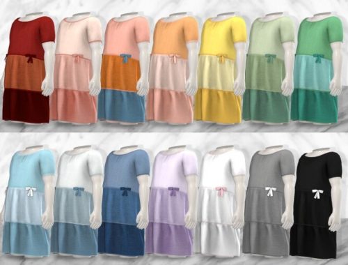 Layered Bow Dress #15 at TØMMERAAS