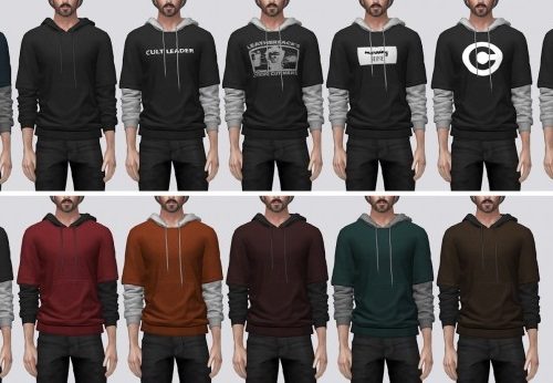 Layered Sleeve Hoodie at Darte77