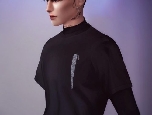 Layered T-shirts With Turtleneck at Rona Sims