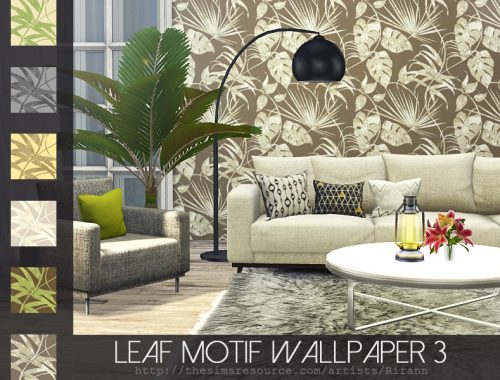 Leaf Motif Wallpaper 3