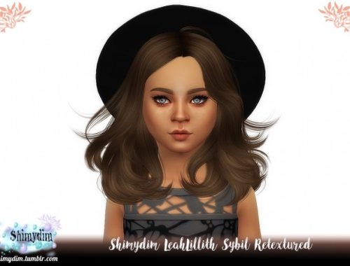 LeahLillith Sybil Hair Retexture + Child naturals unnaturals at Shimydim Sims