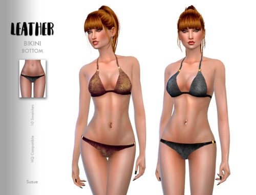 Leather Bikini Bottom