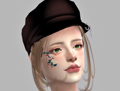 Leather hat + ring at Lemon Sims 4
