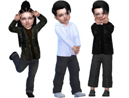 Leather jacket toddlers (Get famous)