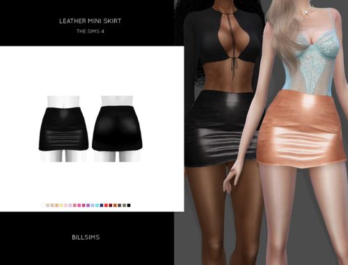 Leather Mini Skirt