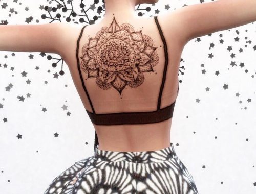 Leblanc Mandala Back Tattoo