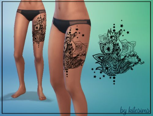 Leg Tattoo Fox