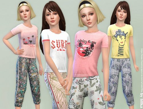 Leisure Day Outfit Girls P01