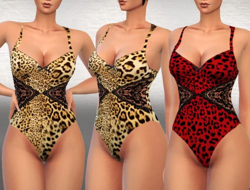 Leopard Bodysuit Lingeries