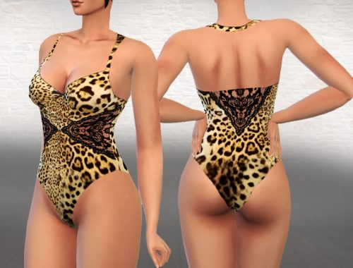 Leopard Bodysuit Lingeries
