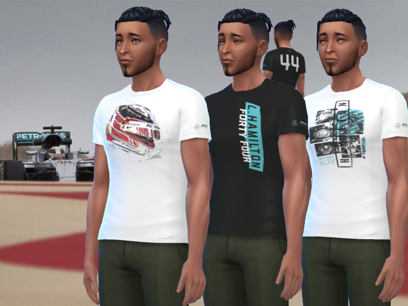 Lewis Hamilton tee shirt collection - The Sims 4 Catalog