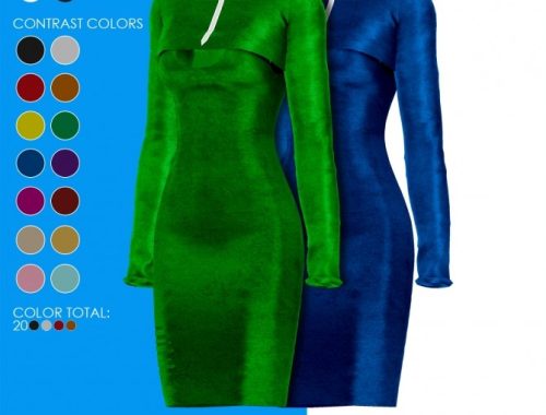 LEXA DRESS by Thiago Mitchell at REDHEADSIMS
