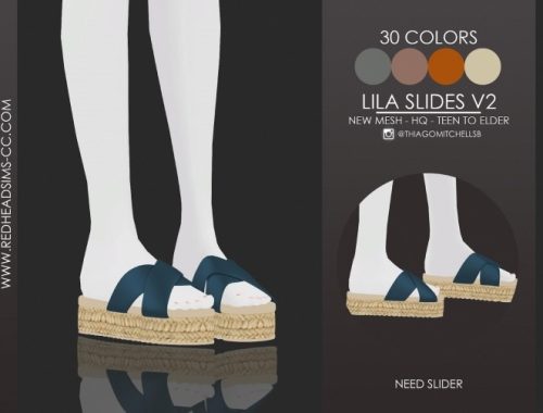 LILA SLIDES by Thiago Mitchell at REDHEADSIMS