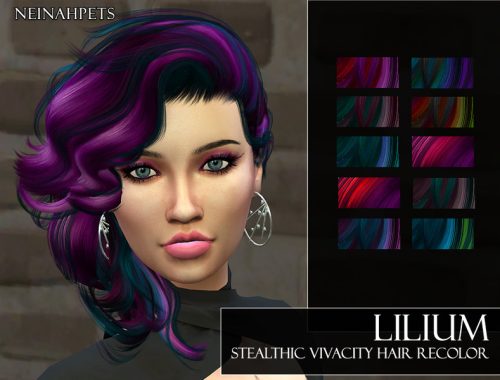 Lilium - Stealthic Vivacity Hairstyle Recolor {Mesh Requird}