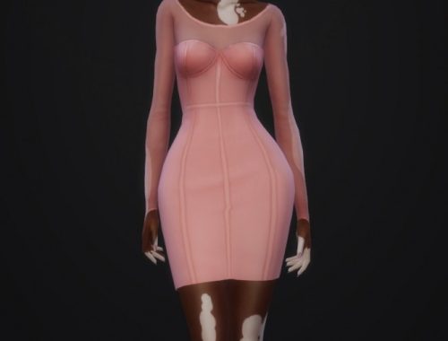 LILLIE DRESS at Candy Sims 4