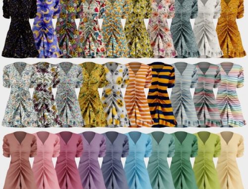 Lilly Dress by Anna at Daisy Pixels