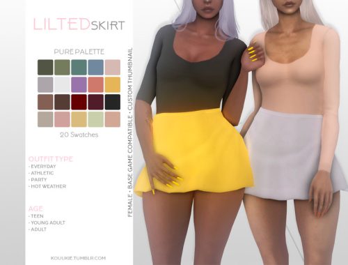 Lilted Skirt