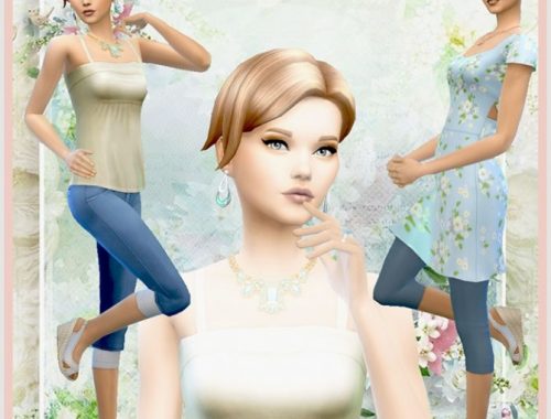 Lily of the valley sim by Mich-Utopia at Sims 4 Passions