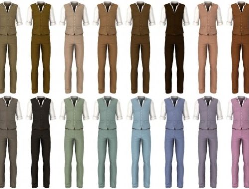 Linen formal outfit at LazyEyelids