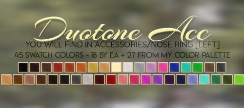 LION HAIR & DUO TONE ACC RECOLOR at Candy Sims 4