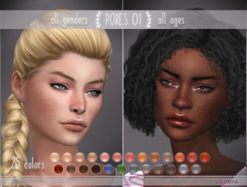 Lipsticks, freckles, pores & earrings at Soloriya