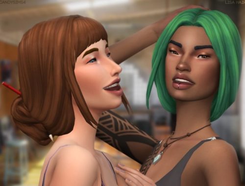 LISA HAIR at Candy Sims 4
