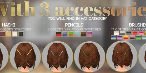 LISA HAIR at Candy Sims 4