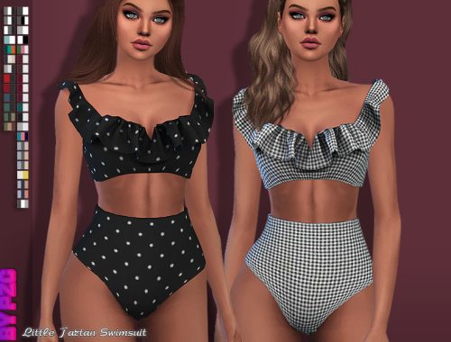 Little Tartan Swimsuit 90110(mesh required)