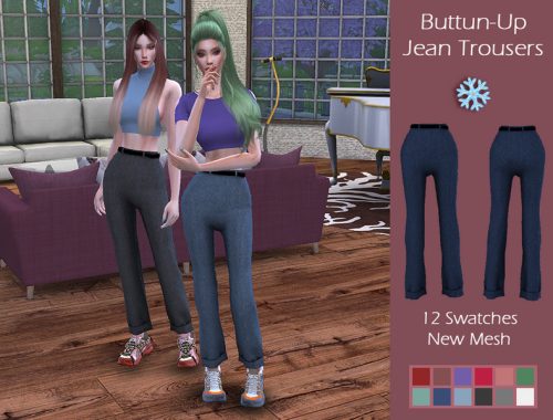 LMCS Buttun-Up Jean Trousers