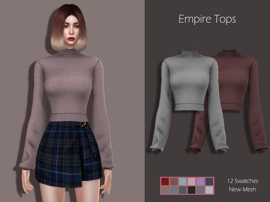 LMCS Empire Tops - The Sims 4 Catalog