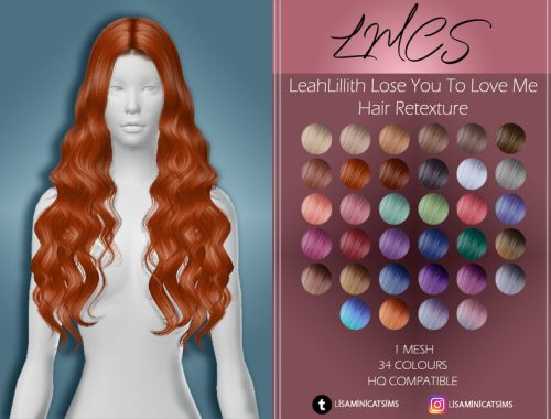LMCS LeahLillith Lose You To Love Me Hair Retexture