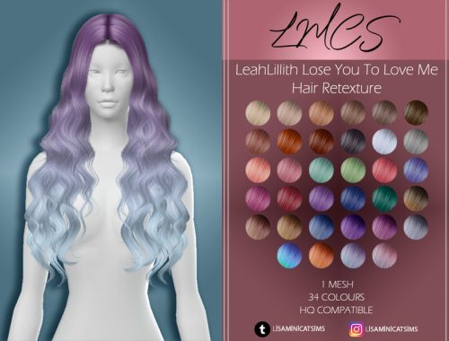 LMCS LeahLillith Lose You To Love Me Hair Retexture