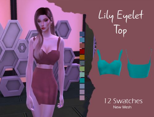 LMCS Lily Eyelet Top