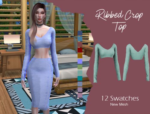 LMCS Ribbed Crop Top