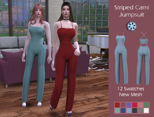 LMCS Striped Cami Jumpsuit