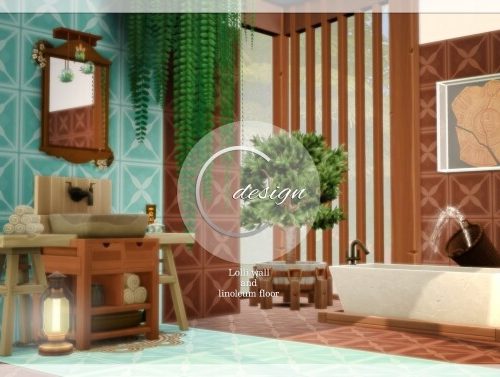 Lolli Wall and Linoleum Floor at Cross Design