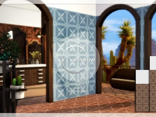 Lolli Wall and Linoleum Floor at Cross Design
