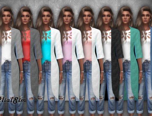Long Cardigan (full body outfit) at Alial Sim