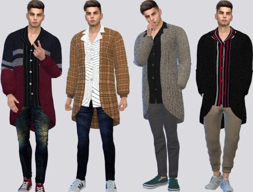 Long Male Cardigan