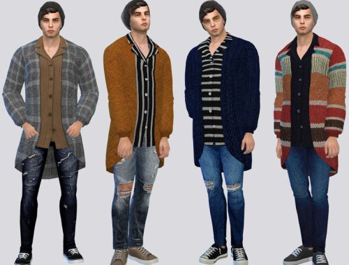 Long Male Cardigan