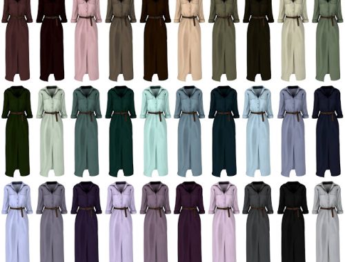 Long sleeve belted maxi dress at LazyEyelids