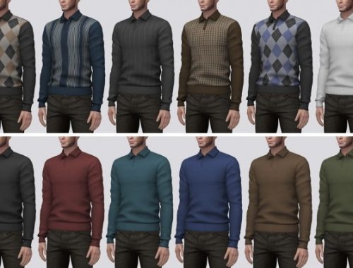 Long Sleeve Polo at Darte77